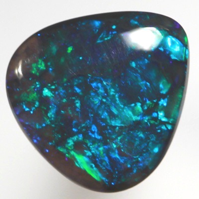 SOLID BLACK OPAL Very rich and bright gemmy colours